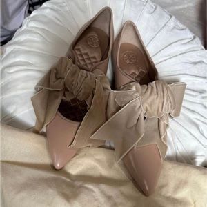 Tory Burch pointed velvet flats